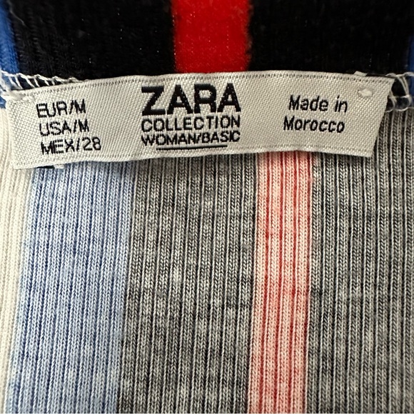 Zara Multicolor Striped Long Sleeve Dress - Picture 3 of 8